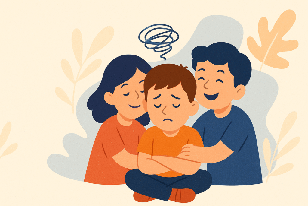 نقش والدین در کاهش استرس کودکان
